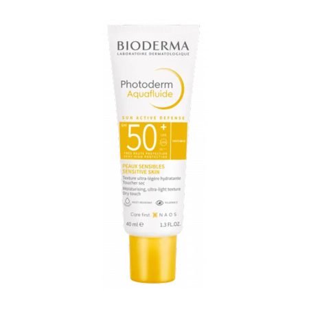 ضد آفتاب بایودرما مدل آکوا فلوئید مناسب پوست حساس BIODERMA PHOTODERM AQUA FLUIDE SPF 50 +