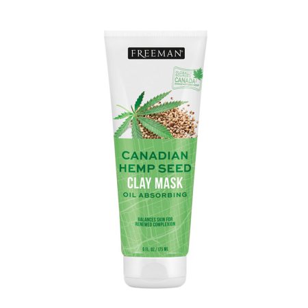 ماسک مات کننده صورت شاه دانه فریمن Freeman Canadian Hemp Seed Clay Mask Oil Absorbing